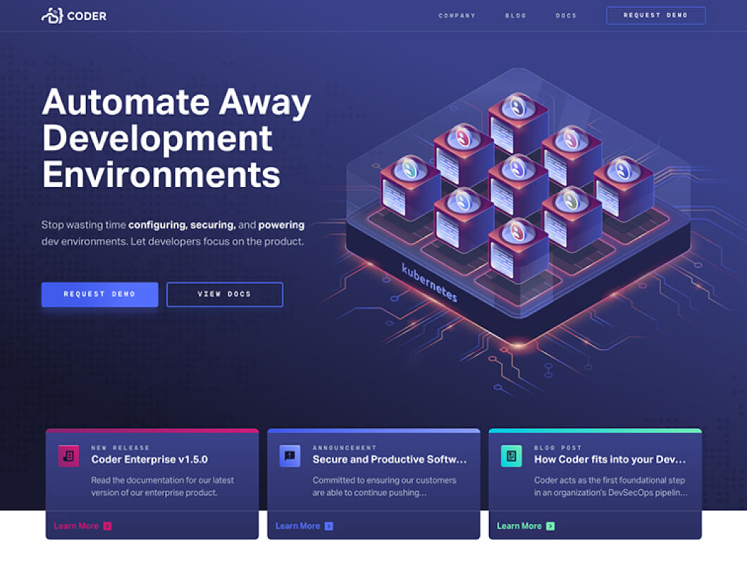 Desktop screenshot of Coder