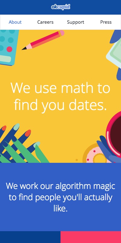 Mobile screenshot of OkCupid